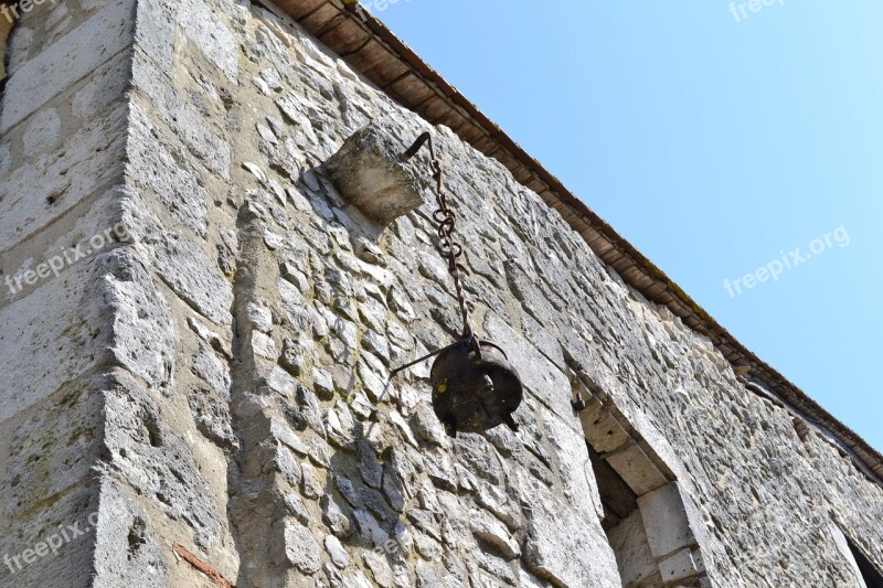 Stone Wall Cauldron Issigeac Dordogne Free Photos