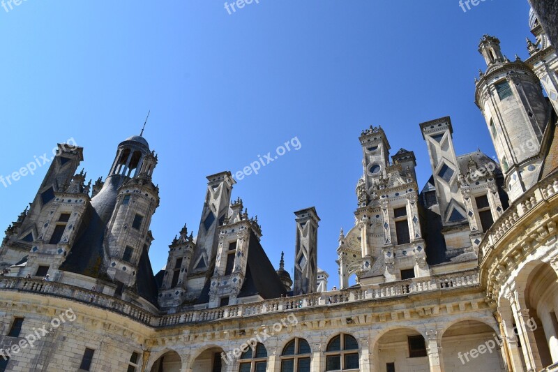 Chambord Chateau De Chambord Roof Roof Of The Castle Fireplaces