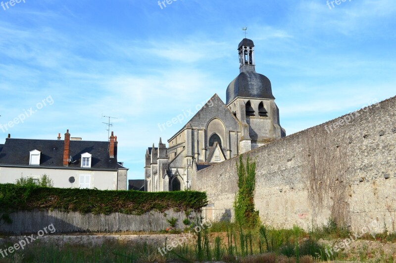 Stone Wall Church Blois France Free Photos