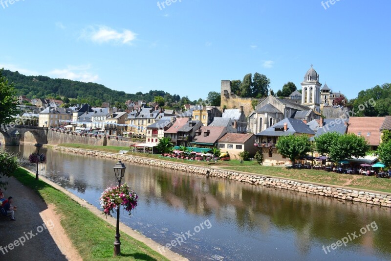 Village River Houses Dordogne Montignac