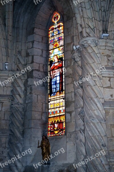 Stained Glass Stained Glass Windows Church Catholic Window