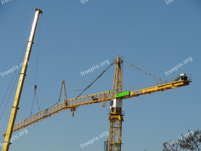 Crane Assembly Liebherr Tower Construction