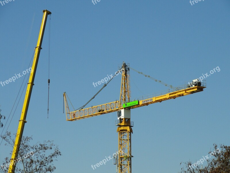 Crane Assembly Liebherr Tower Construction