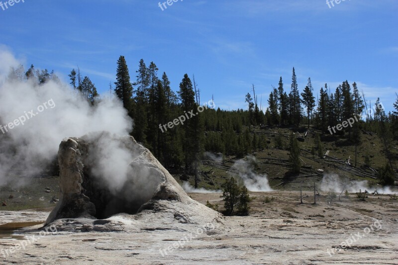 Geothermal Yellowstone Geology Natural Volcanic