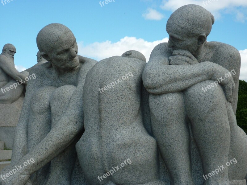 Oslo Vigeland Sculpture Art Old