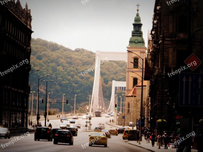 Budapest Bridge Building Car Free Photos