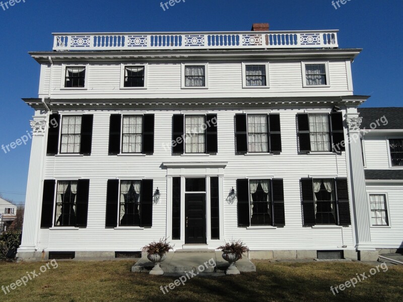 Asa Waters Mansion Millbury Massachusetts Usa Building