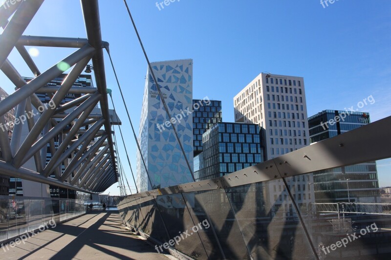 Oslo Bjørvika Acrobat Bridge Architecture Bridge