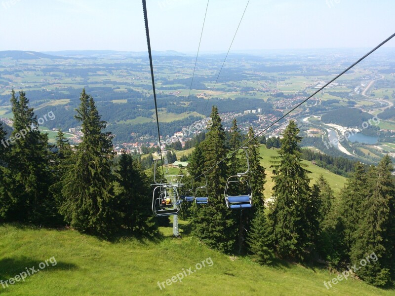 Chairlift Immenstadt Lunch Train Mountains Free Photos