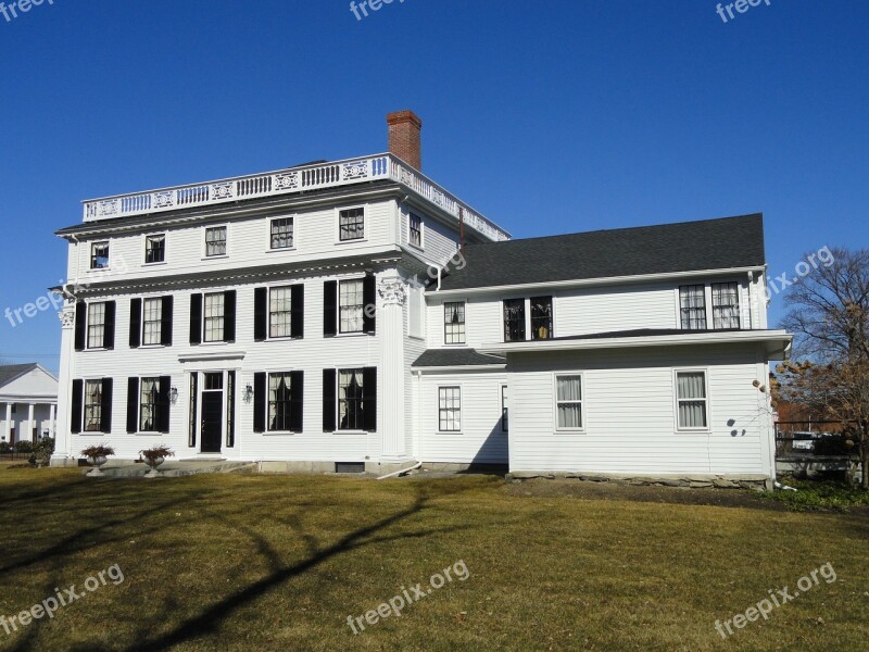 Asa Waters Mansion Millbury Massachusetts Usa Building