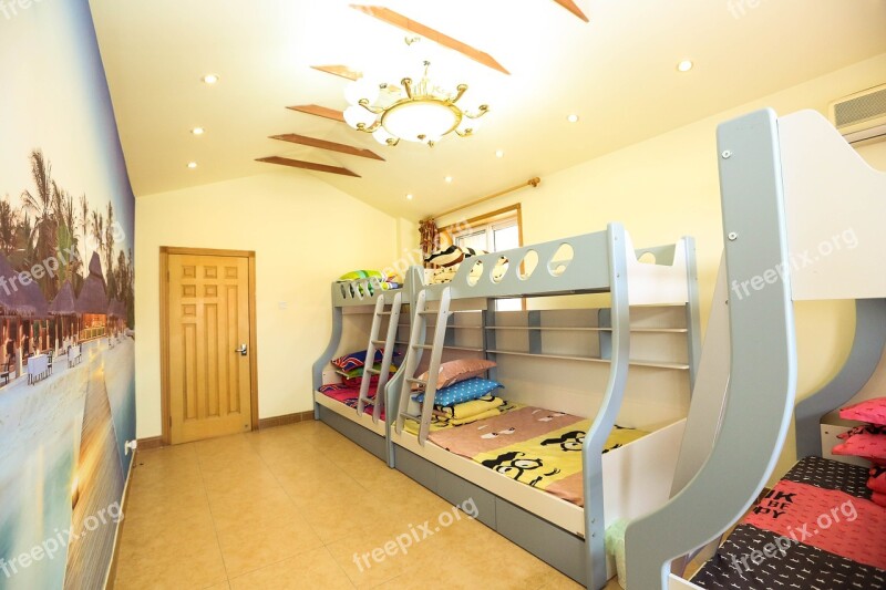 Villa Party Bedroom Bed Indoor