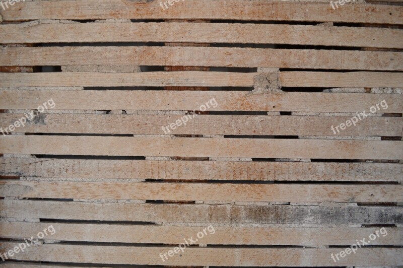 Wood Lath Backdrop Structure Old