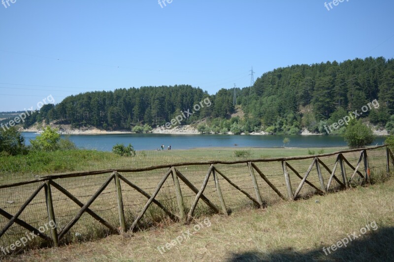 Calabria Sila Lake Sun Pini