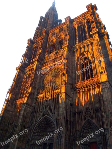 Strasbourg Cathedral Architecture Free Photos