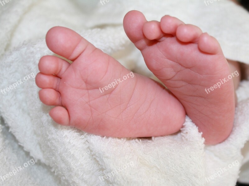 Baby Feet Toes Newborn Infant