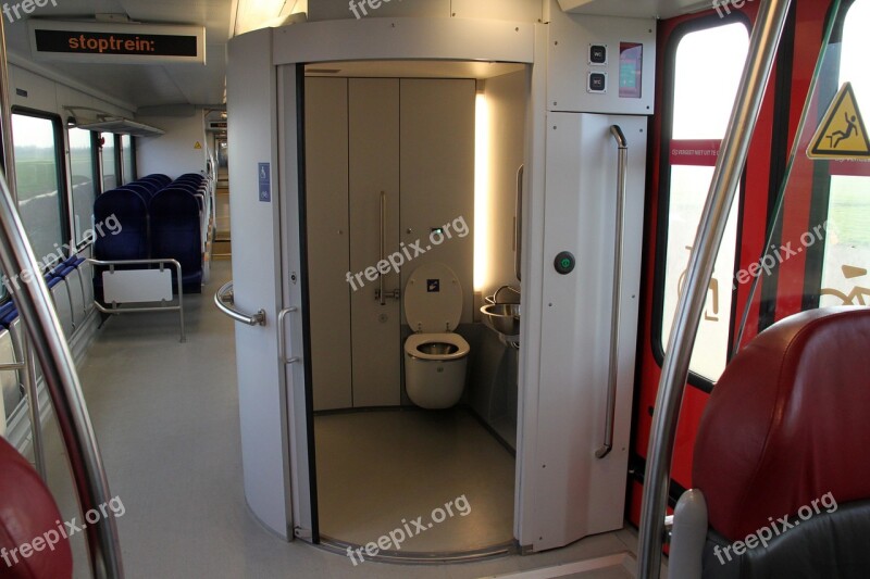 Arriva Spurt Train Interior Toilet Netherlands