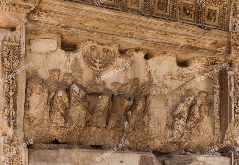 Forum Romanum Arch Titus Relief Jerusalem Ancient