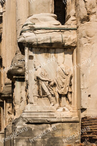 Forum Romanum Arch Septimius Severus Rome Ancient