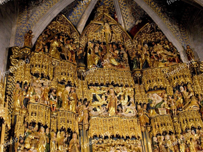 Nuestra Señora De La Encina Church Spain Interior Altar