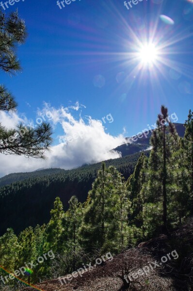 Spain Canary Islands Tenerife Teide National Park View