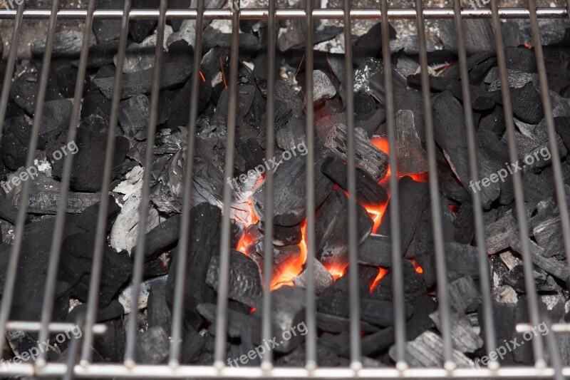 Barbecue Charcoal Glow Grill Carbon