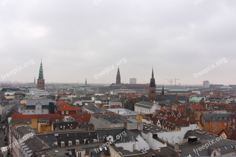 Denmark Copenhagen City The Round Tower Free Photos