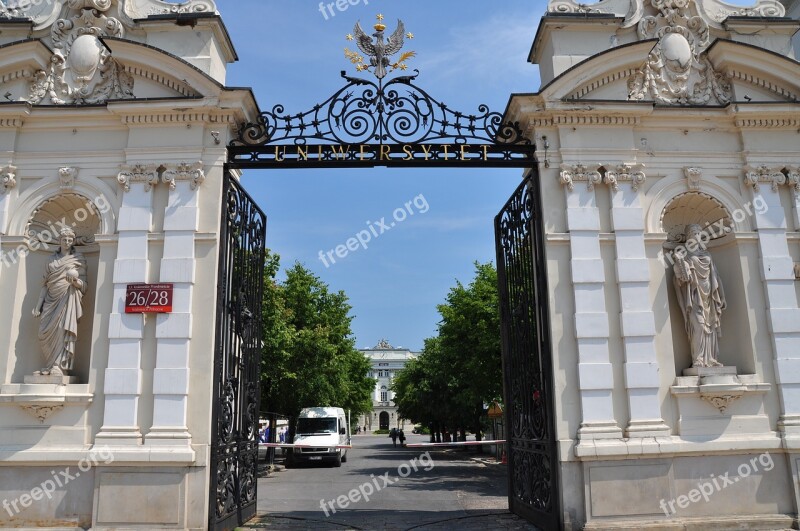 Warsaw University University Of Warsaw Monument Free Photos