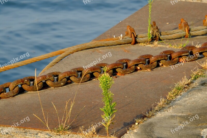 Chain Links Of The Chain Iron Metal Connection