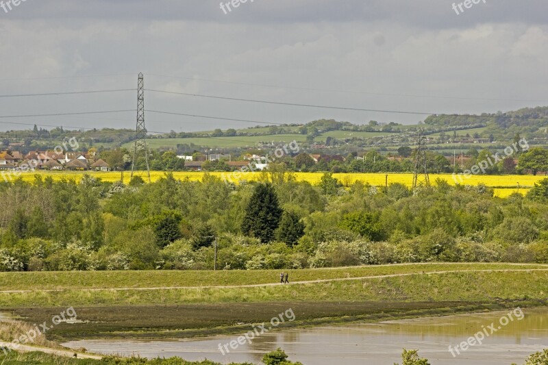 Cloudy Day Essex Uk Distance