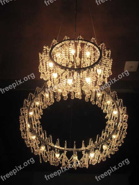 Lights Chandelier Cyprus Interior Retro