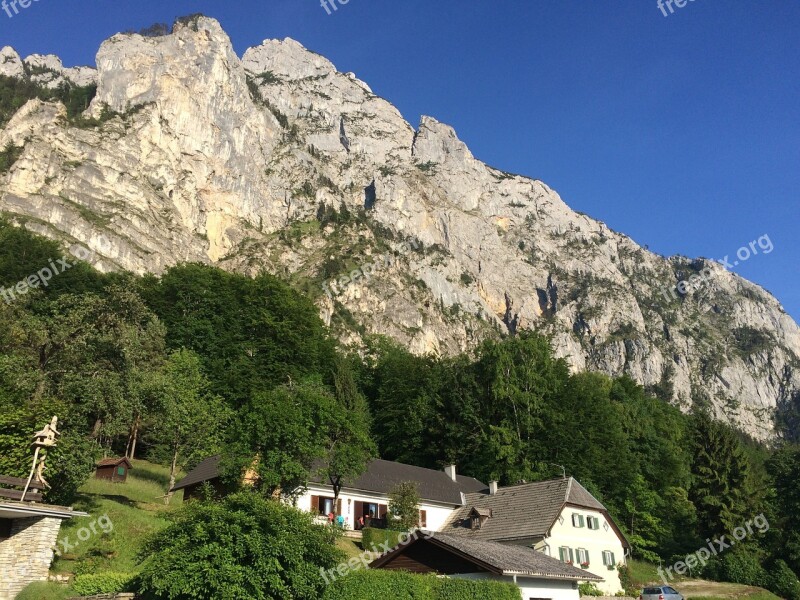 Mountain Hut Green Alm Summer