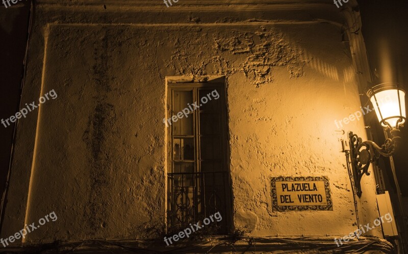 Plaza Night Street Lantern Light