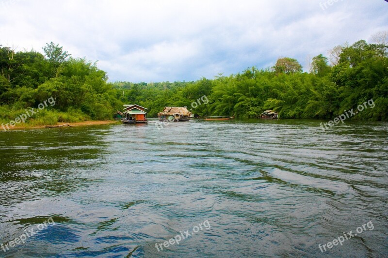 Kanchanaburi Yok Raft Rafting River Kwai