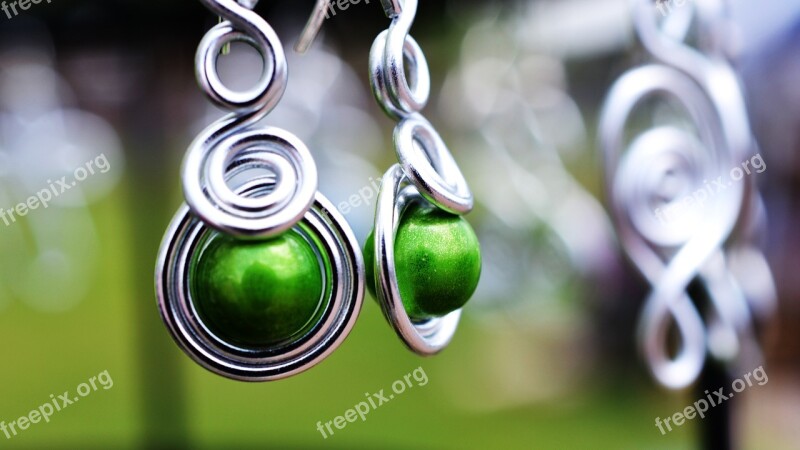 Earrings Silver Jewelry Fashion Metal