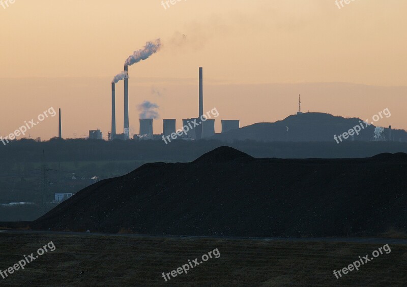 Ruhr Area Industry Factory Industrial Plant Smoke