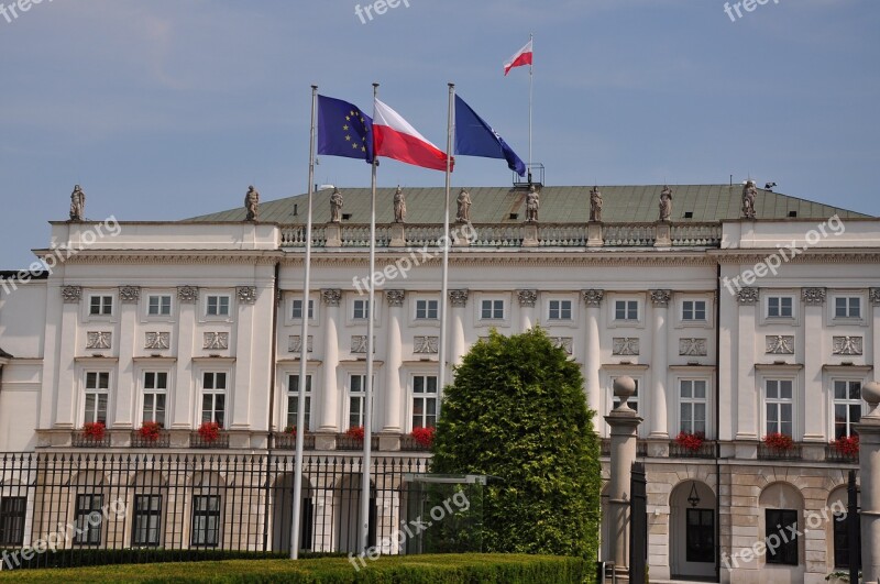 Warsaw Pałac Namiestnikowski Palace The Presidential Palace President Power