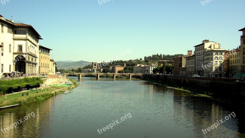 Florence Italy Firenze Tuscany Arno River