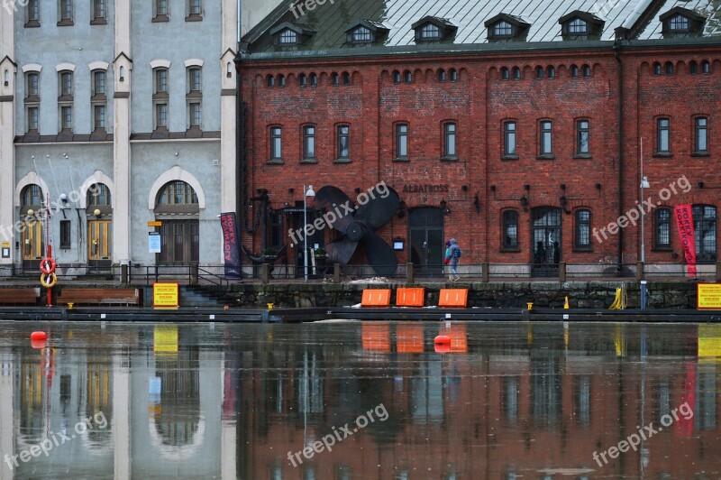 Brick Architecture Seaside Rotor Reflection