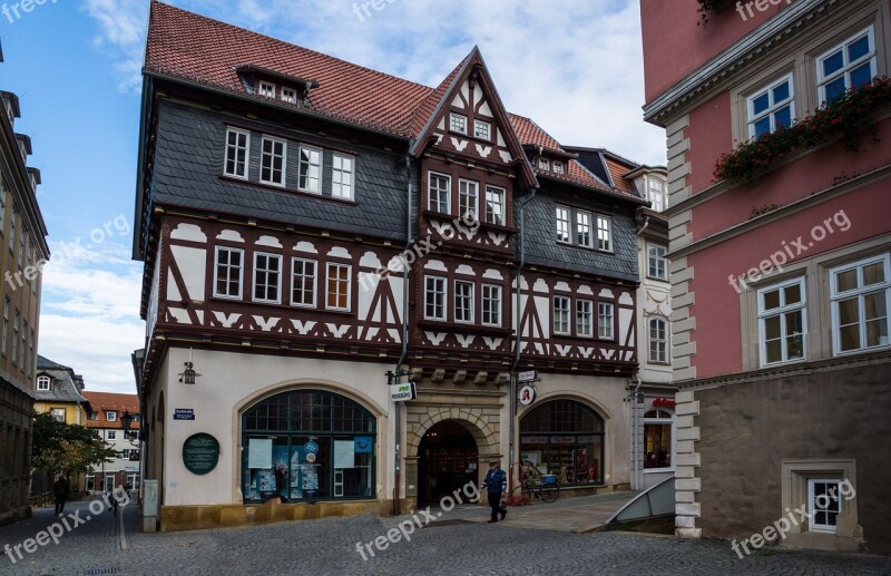 Thuringia Germany Eisenach Market Marketplace Town Hall