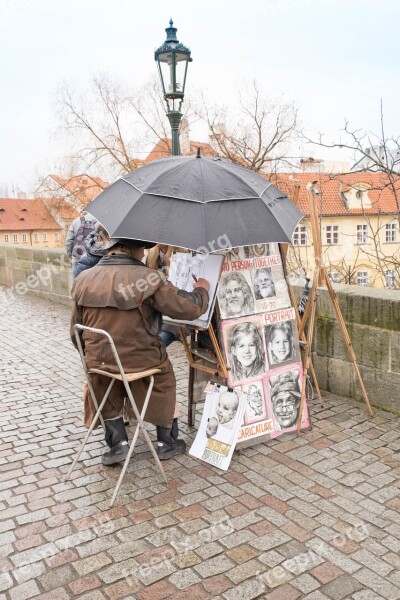 Prague Artist Bridge Free Photos