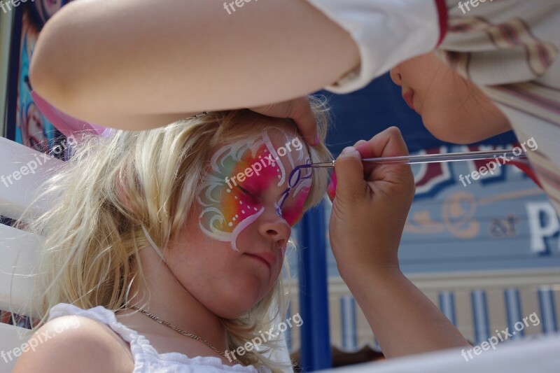 Face Painting Butterfly Artist Little