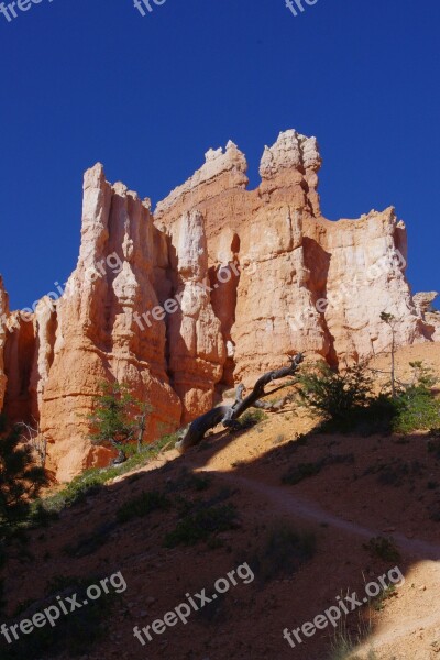 Bryce Canyon Rock Formation Cliff