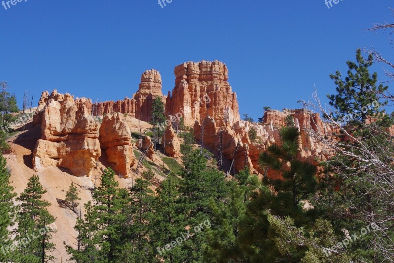 Bryce Canyon Rock Formation Cliff