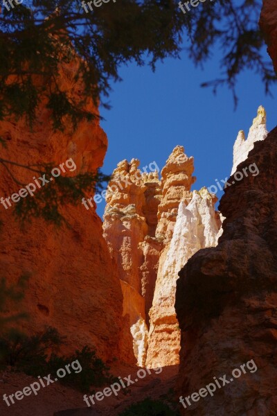 Bryce Canyon Rock Formation Cliff