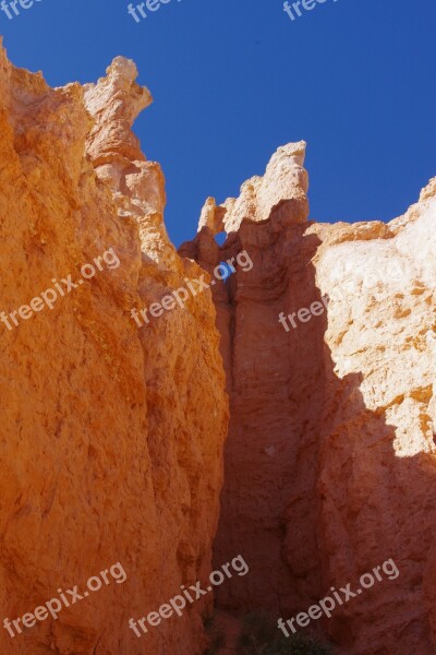 Bryce Canyon Rock Formation Cliff