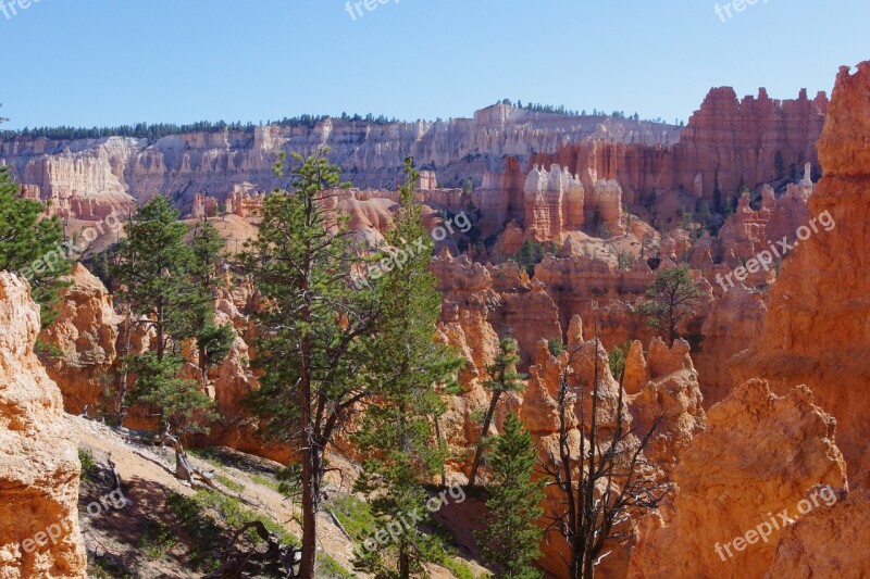 Bryce Canyon Rock Formation Cliff