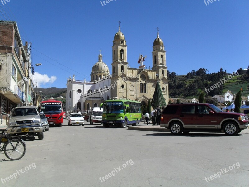 Aquitania Boyacá Colombia Central Park Church