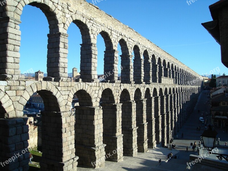 Aqueduct Segovia Roman Spain Architecture