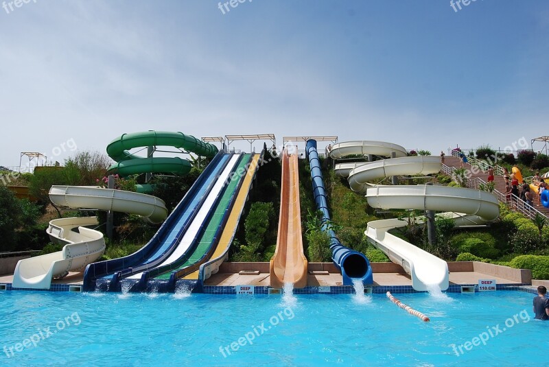 Aqua Park Marmaris Slides Pool Water