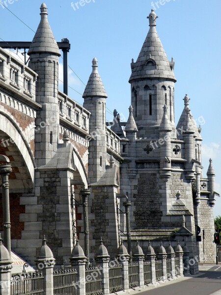 Antwerp Spoorberm Railway Viaduct Bridge